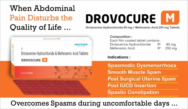 Drotaverine 80mg Mefenamic Acid 250mg