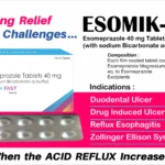 Esomeprazole 40mg (with sodium biocarbonate as buffer)