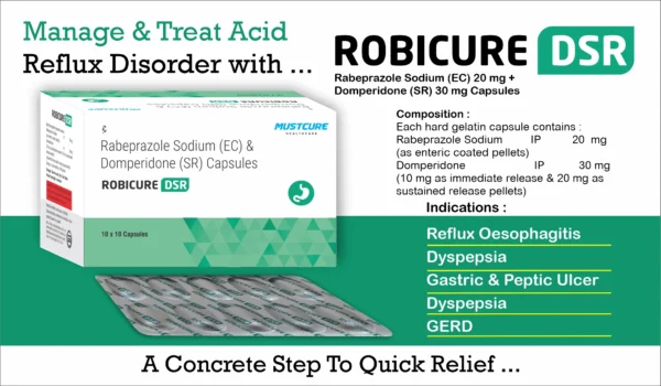 Rabeprazole Sodium (EC) 20mg Domperidone (SR) 30mg