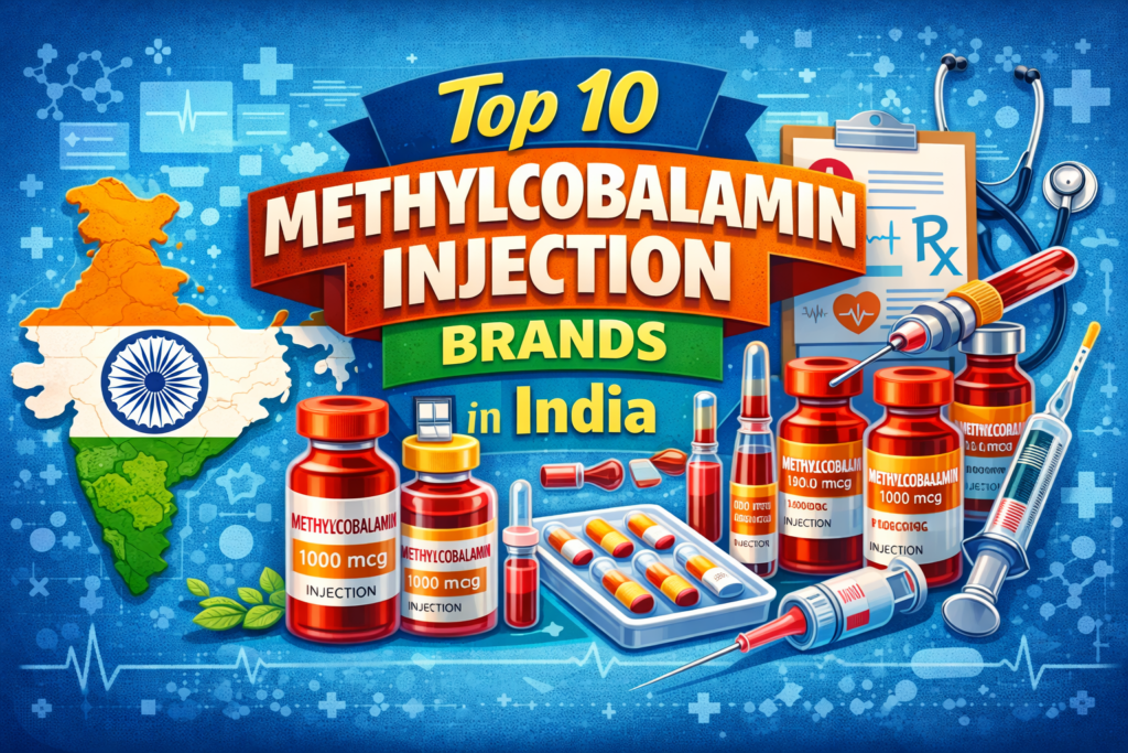 Top 10 Methylcobalamin Injection brands in India