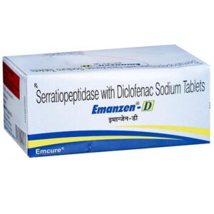 Diclofenac (50mg) + Serratiopeptidase (10mg)/ Emanzen-D
